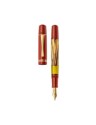 Pelikan M101 M Tortoiseshell Red - Fountain Pen - Penna Stilografica