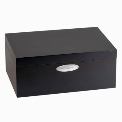S.T. Dupont » Wood Humidor with Matt Black Lacquer Finish