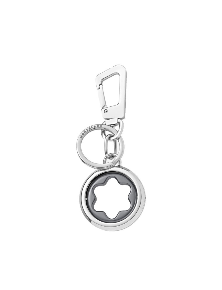 Montblanc Meisterstück Spinning Emblem Key Fob Grey - Online Selling - Lazzaroni Penne Montblanc Meisterstück Spinning Emblem Key Fob Grey - Online Selling - Lazzaroni Penne