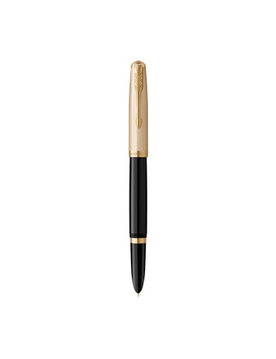 Parker 51 - Deluxe Black GT Fountain Pen 18k