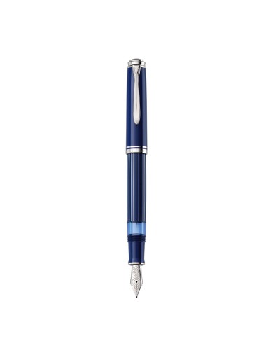 Pelikan Stylo à plume Édition Spéciale M815 Métal Rayé Bleu - Vente en Ligne - Lazzaroni Penne